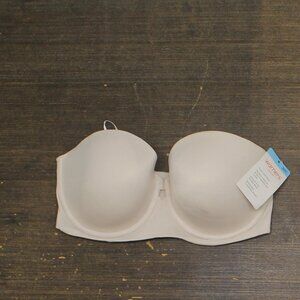 Warners Cloud 9 Super Soft Convertible Strapless Bra Butterscotch Brown 38C